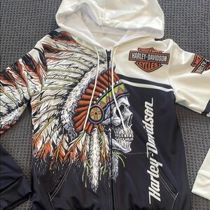 Harley-Davidson Skull Feather Hoodie